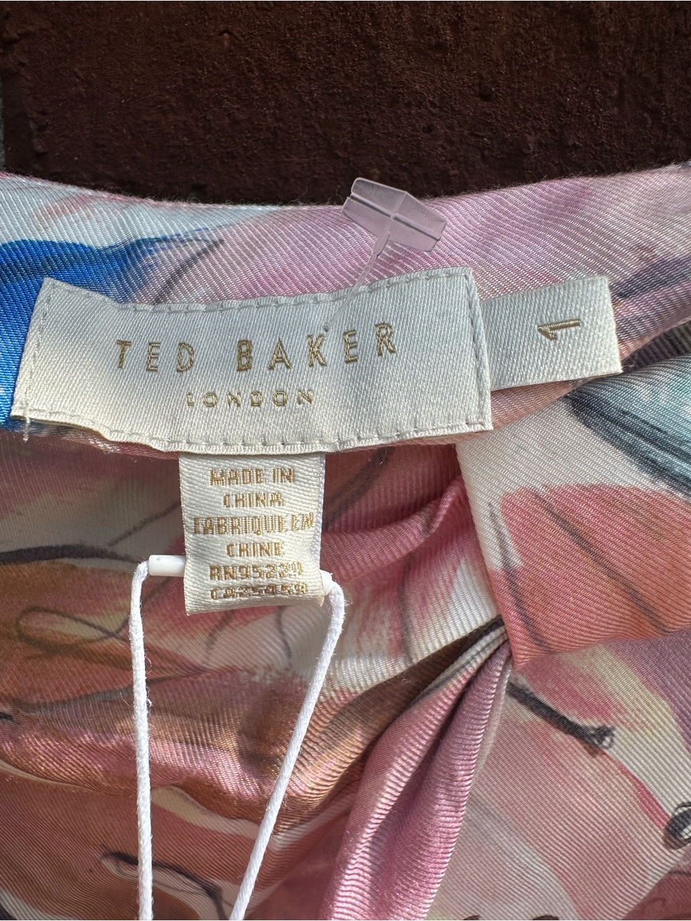 NWT Woman’s 1 Ted Baker London Kiylie Multicolor Abstract Floral Midi Skirt - Picture 3 of 11